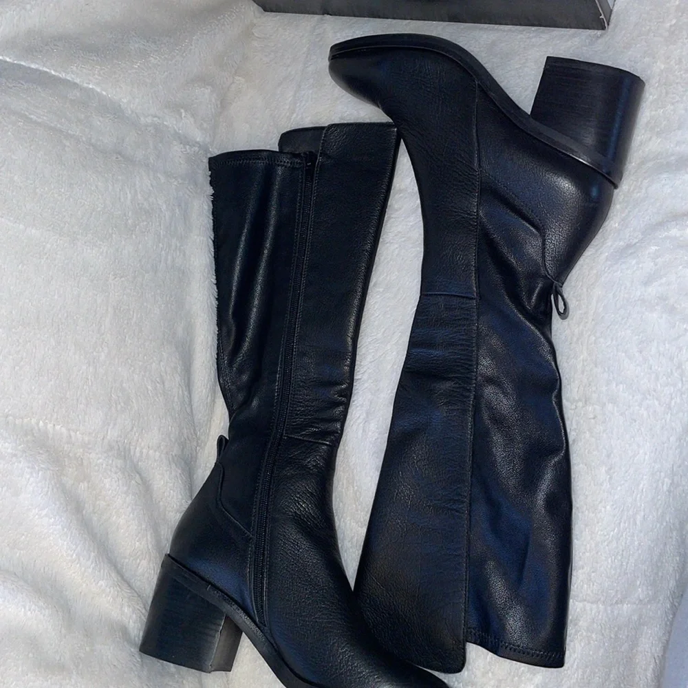 NWT Anthropologie SILENT D NEEM Black Leather Boot - Picture 9 of 14